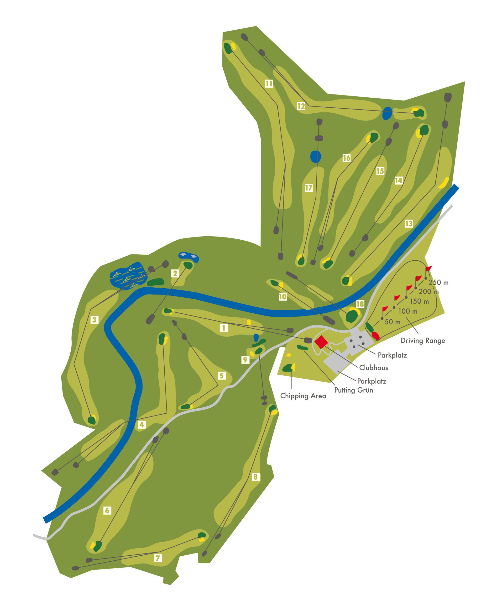 Übersicht des Golfclub Kaiserwinkl Golf Kössen