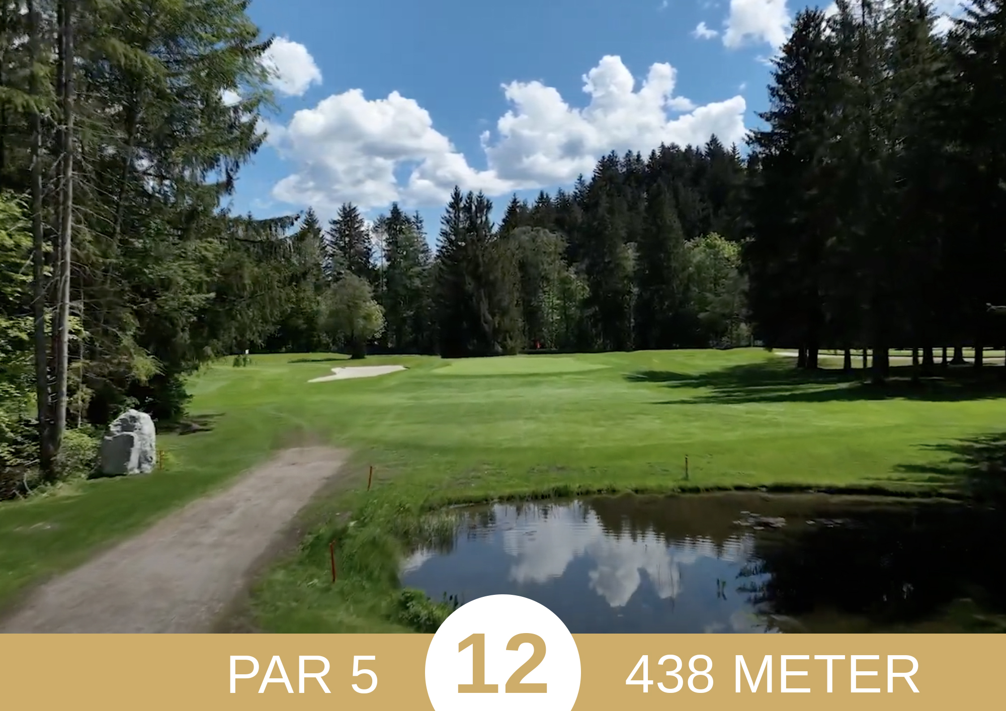 Golf Loch 12 des Kaiserwinkl Golf Kössen - Lärchenhof