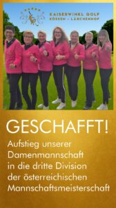 Damenmannschaft bei den österreichischen Mannschaftsmeisterschaften